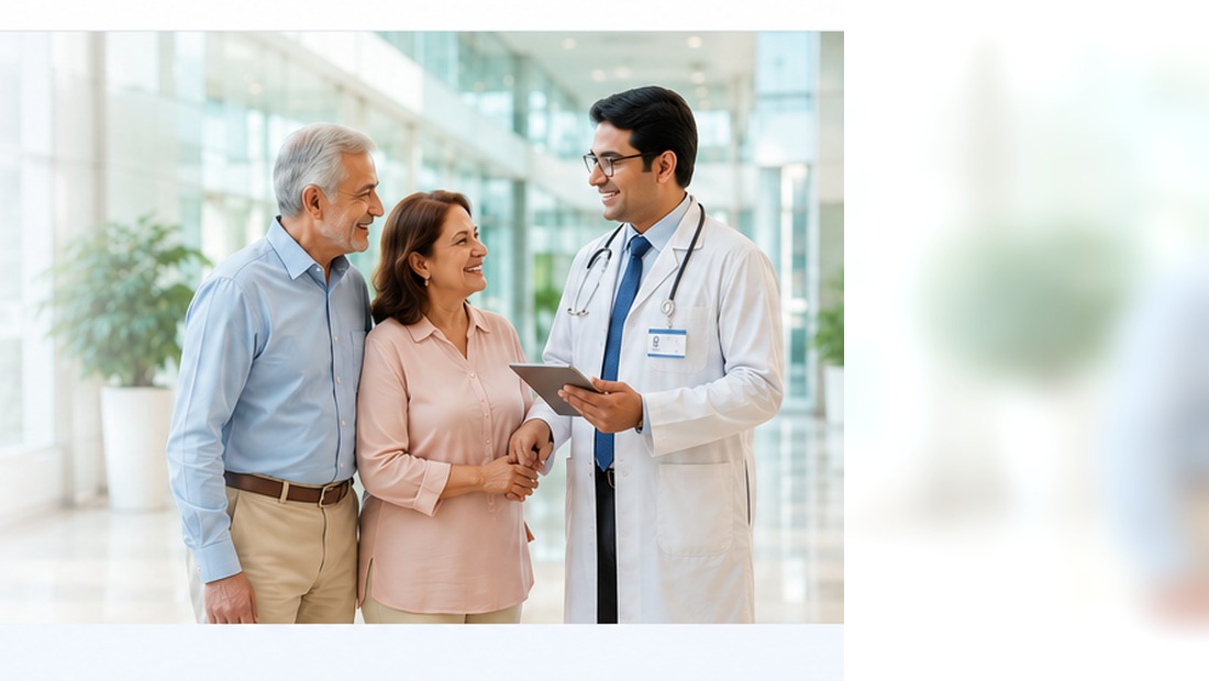 Doctor discussing treatment with patients